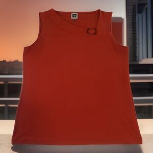 Anne Klein Sleeveless Orange Tank Top Size Medium